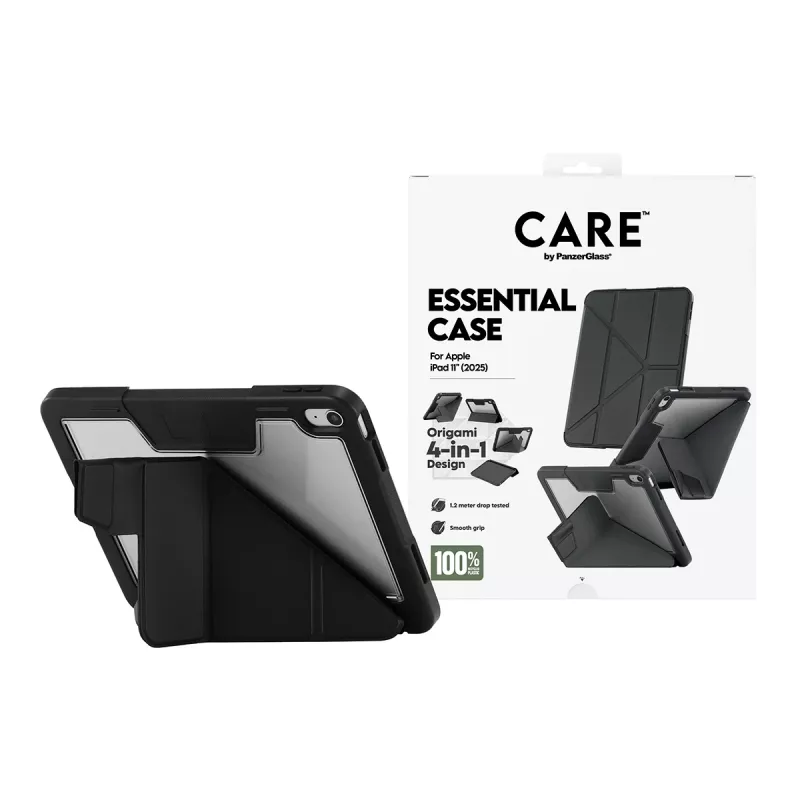 PanzerGlass TPU Essential Case dėklas iPad 11 (2025) — juodas