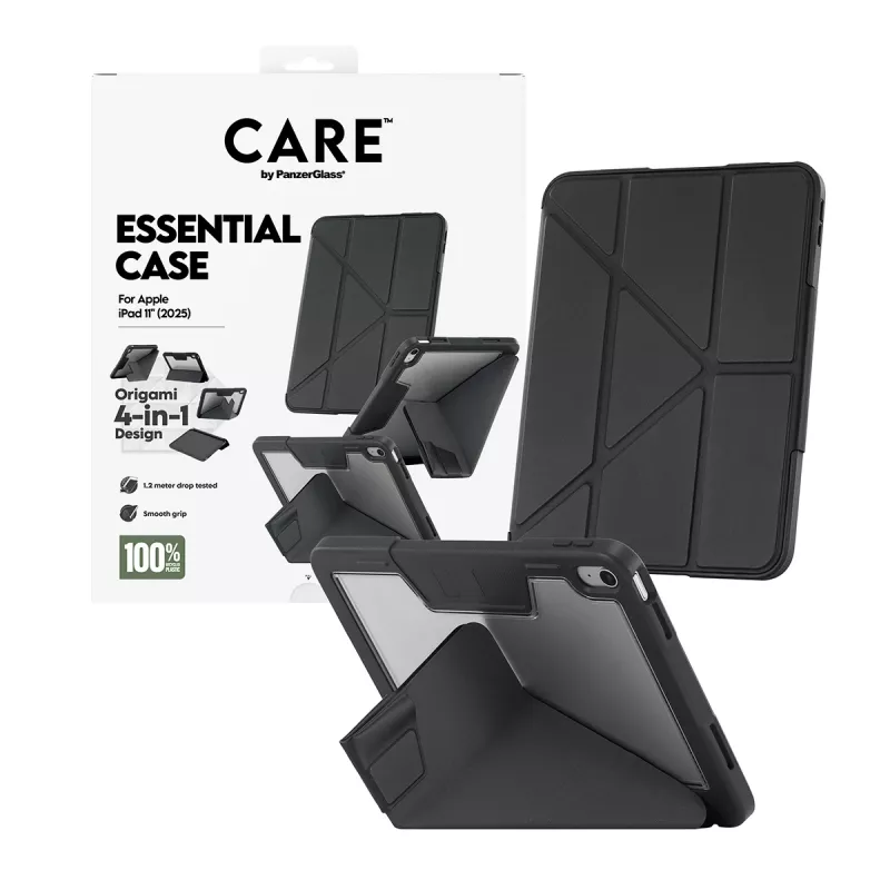 PanzerGlass TPU Essential Case dėklas iPad 11 (2025) — juodas