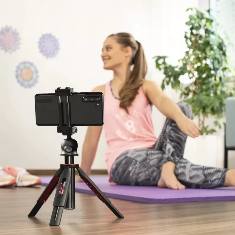 Tripod HAMA Solid 80 su rutuline galvute ir Bluetooth nuotolinio valdymo pulteliu