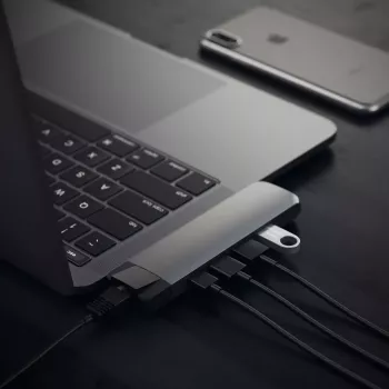 Satechi ST-TCPHEM Thunderbolt 3 dokas nešiojamam kompiuteriui, pilka