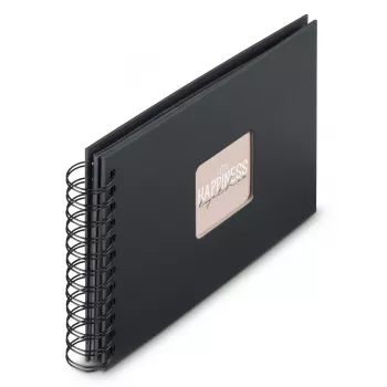 Hama 00009833 nuotraukų albumas juodas 50 lapų 10x15 spiralinis įrišimas