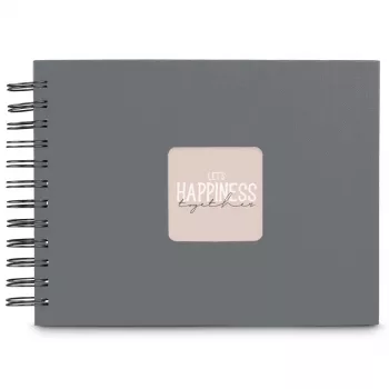 Hama 00009839 fotoalbumas pilkas 50 lapų 10x15 spiralinis įrišimas