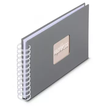 Hama 00009836 fotoalbumas pilkas 50 lapų 10x15 cm spiralinis įrišimas