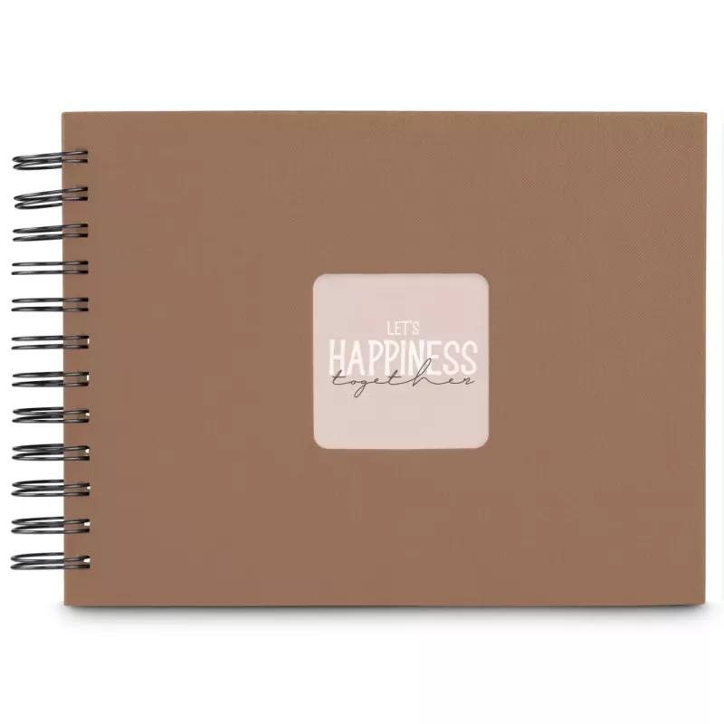 Hama 00009851 fotoalbumas rudas 50 lapų 10x15 spiralinis įrišimas