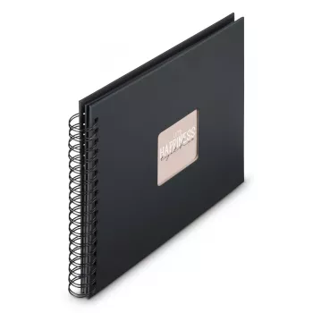 Hama 00009834 nuotraukų albumas juodas 100 lapų 10x15 spiralinis įrišimas