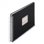 Hama 00009831 nuotraukų albumas juodas 50 lapų 10x15 spiralinis įrišimas