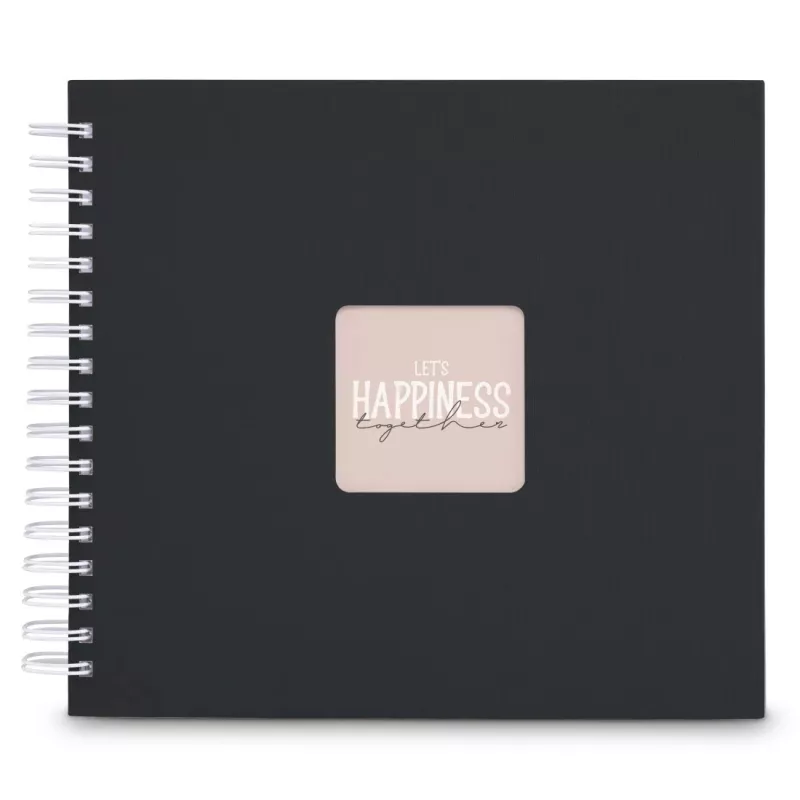 Hama 00009831 nuotraukų albumas juodas 50 lapų 10x15 spiralinis įrišimas