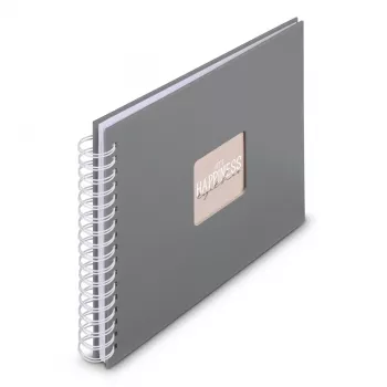 Hama 00009837 nuotraukų albumas pilkas 50 lapų 10x15 spiralinis įrišimas