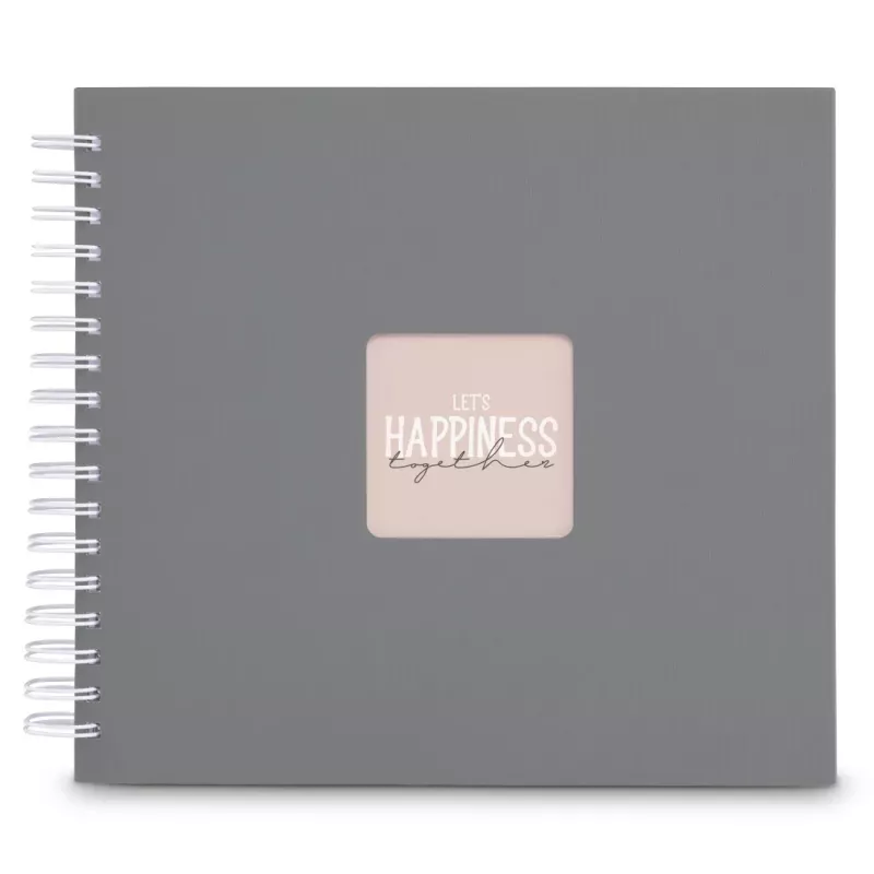 Hama 00009837 nuotraukų albumas pilkas 50 lapų 10x15 spiralinis įrišimas