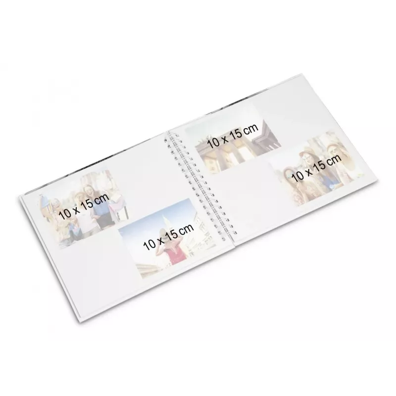Hama 00009837 nuotraukų albumas pilkas 50 lapų 10x15 spiralinis įrišimas