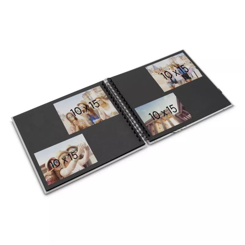 Hama 00009858 nuotraukų albumas raudonas 100 lapų spiralinis įrišimas