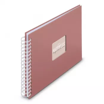 Hama 00009855 nuotraukų albumas Terracotta 50 lapų 10x15 cm spiralinis įrišimas