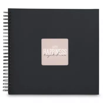 Hama 00009835 nuotraukų albumas juodas 300 lapų 10x15 spiralinis įrišimas