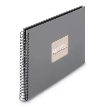 Hama 00009841 fotoalbumas pilkas 50 lapų spiralinis įrišimas