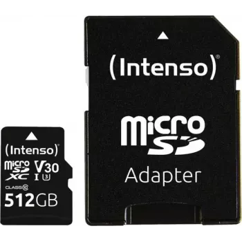 Intenso MicroSDXC 512GB UHS-I Class 10 atminties kortelė 3433493