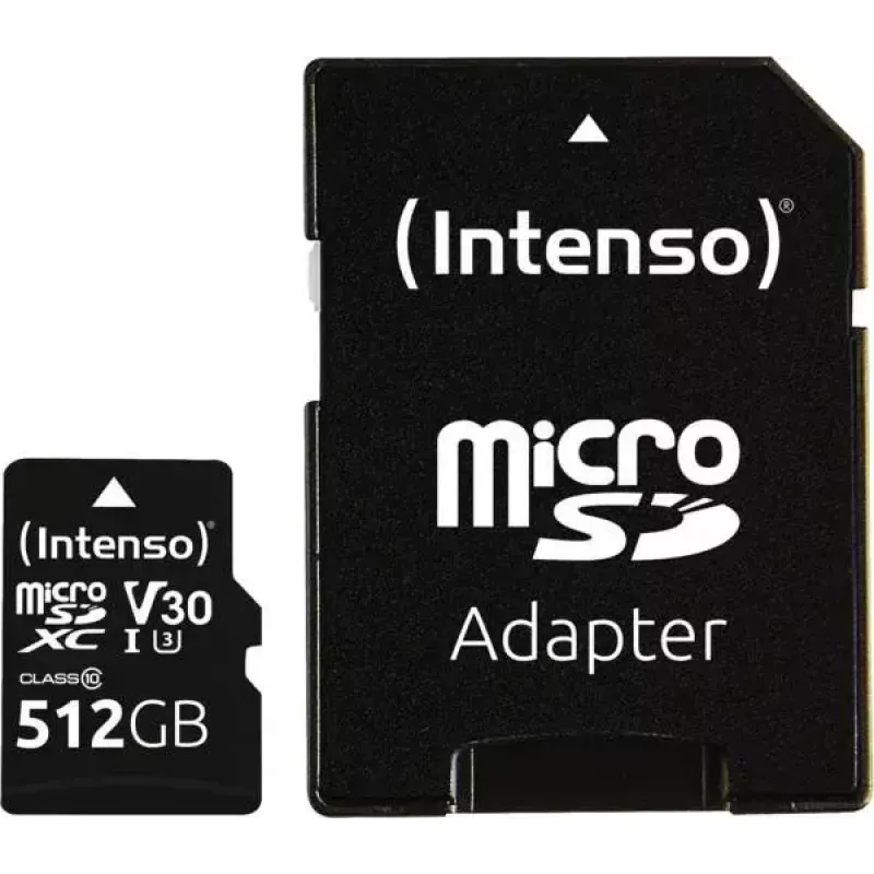 Intenso MicroSDXC 512GB UHS-I Class 10 atminties kortelė 3433493