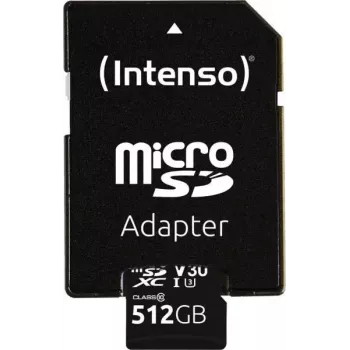 Intenso MicroSDXC 512GB UHS-I Class 10 atminties kortelė 3433493
