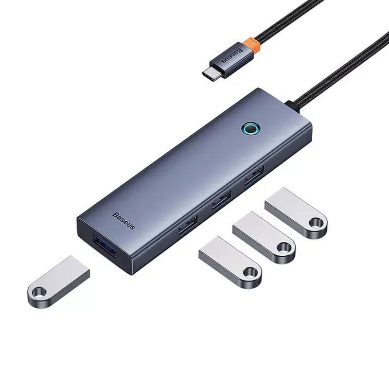 Baseus 4in1 UltraJoy USB-C į USB 3.0 pilkas kabelis