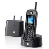 DECT belaidis telefonas Motorola O201 su skambučio identifikavimu, juodas