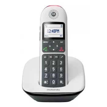 Belaidis telefonas MOTOROLA CD5001 Baltas DECT 1,8 GHz, vienas ragelis