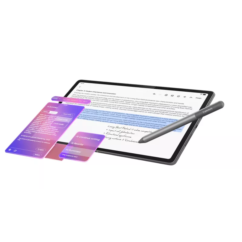 Lenovo Idea Tab Plus planšetė, 12.1 colio, 256 GB, 8 GB RAM, Android 15, Pilka