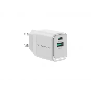 Conceptronic ALTHEA19W33 2 prievadų 33W GaN USB PD įkroviklis, USB-C x 1, USB-A x 1, QC 3.0, PPS, PD 3.0