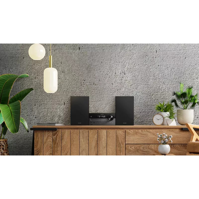 Philips TAM4505M2/12 namų garso sistema Mikro sistema 80 W Juoda, tamsiai pilka