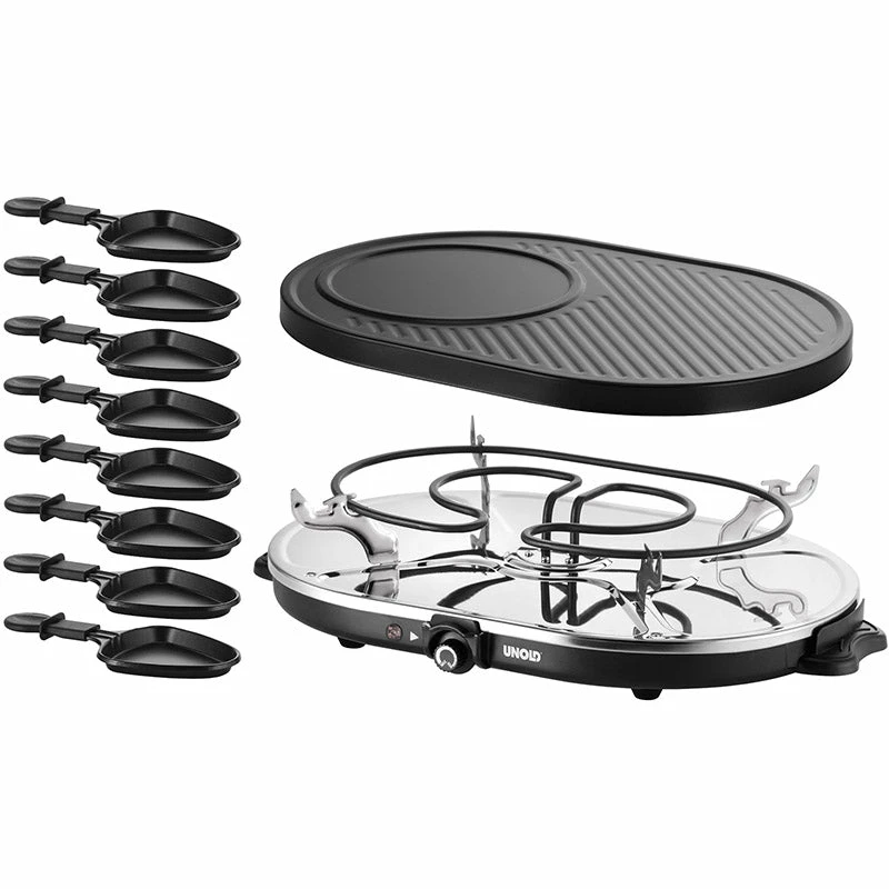 Raclette kepsninė Unold Raclette Gourmet 1200W 220-240V 50/60Hz
