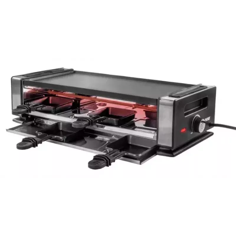 Raclette grilis Unold Delice Basic 1200 W 8 asmenims Juodas Nerūdijantis plienas