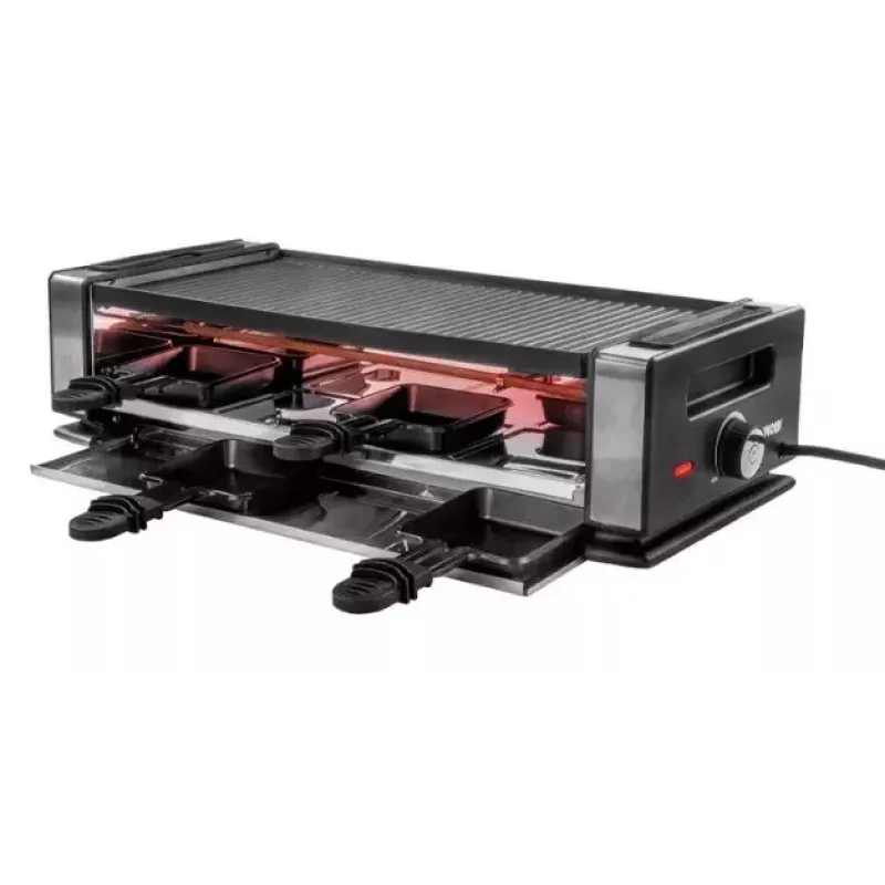 Raclette grilis Unold Delice Basic 1200 W 8 asmenims Juodas Nerūdijantis plienas