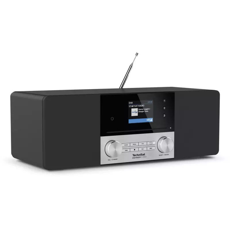 Skaitmeninis radijas TechniSat DIGITRADIO 3 VOICE juodas sidabrinis