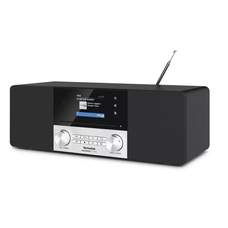Skaitmeninis radijas TechniSat DIGITRADIO 3 VOICE juodas sidabrinis