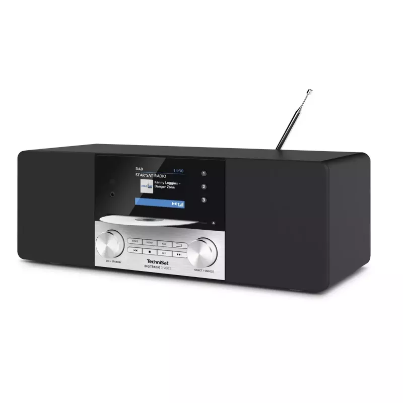 Skaitmeninis radijas TechniSat DIGITRADIO 3 VOICE juodas sidabrinis