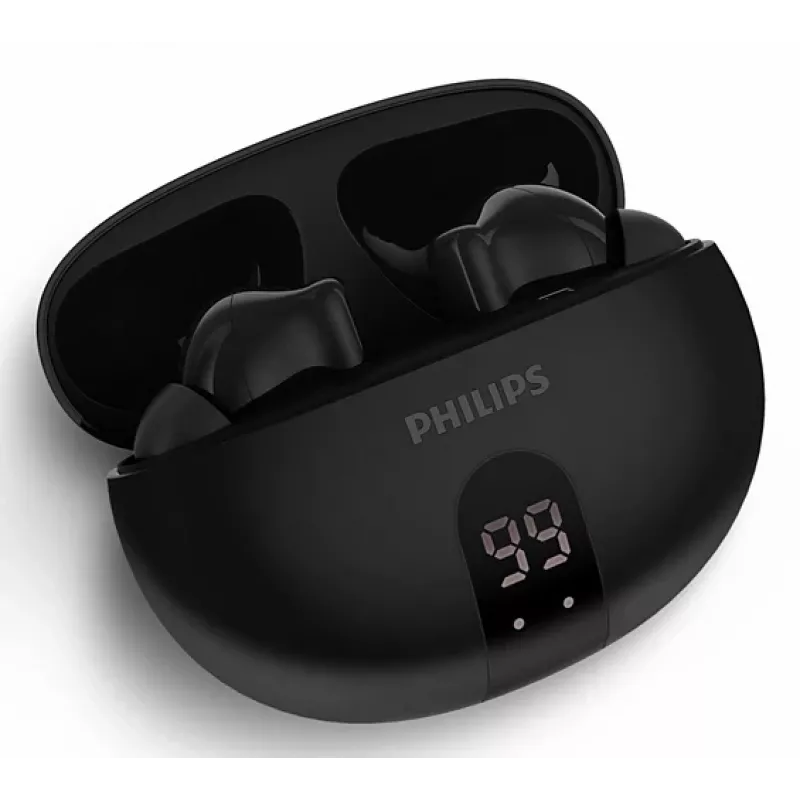 Belaidės ausinės į ausis Philips TAT2520BK/00 – Bluetooth, 20–20000 Hz, 10 m, 40 g, juodos