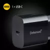 Intenso W20C 20 W USB-C maitinimo adapteris juodas
