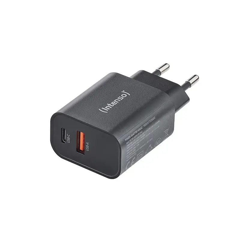 Intenso W30AC 30W USB-A USB-C maitinimo adapteris juodas
