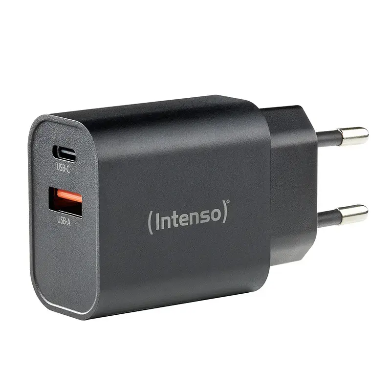 Intenso W30AC 30W USB-A USB-C maitinimo adapteris juodas