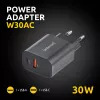 Intenso W30AC 30W USB-A USB-C maitinimo adapteris juodas