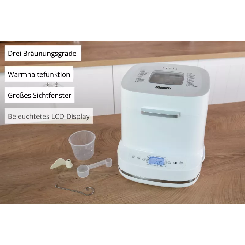 Duonkepė Unold Esge Backmeister Bernd 68120 – 550 W, 1 kg, balta