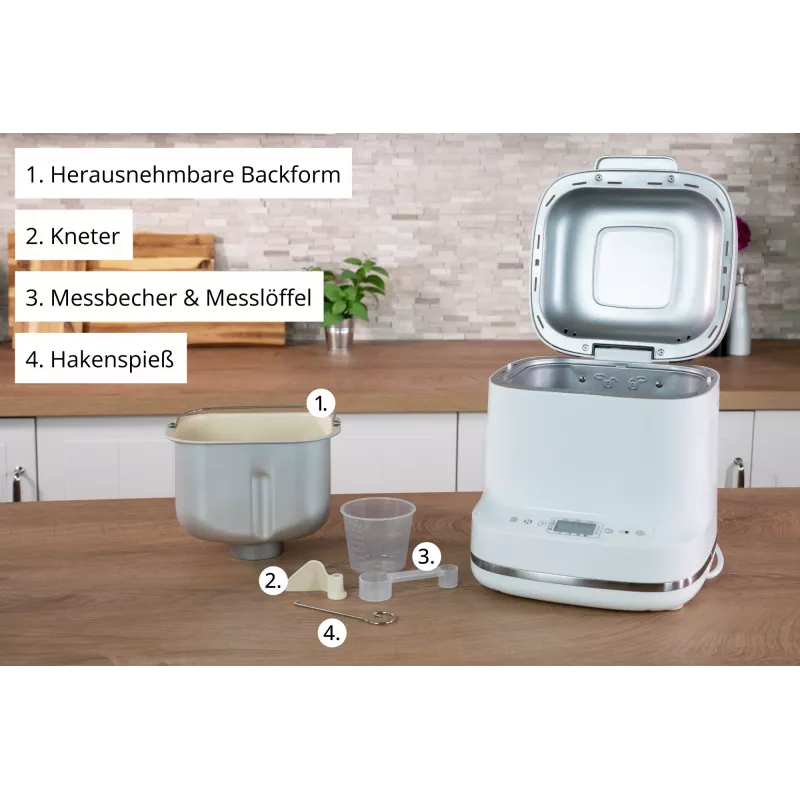 Duonkepė Unold Esge Backmeister Bernd 68120 – 550 W, 1 kg, balta