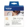 Brother DK-11219 etikečių ritinėlis, baltos apvalios etiketės