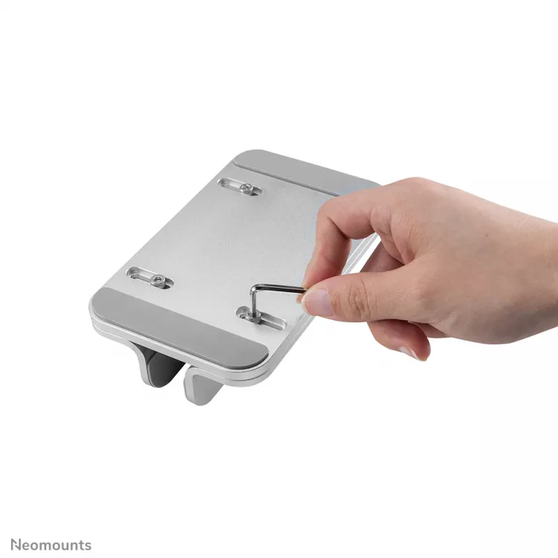 Nešiojamojo kompiuterio stovas Neomounts NSLS300SILVER 11–17 colių aliuminis, aukštis 0–42 mm, plotis 0–150 mm, gylis 0–92 mm, sidabrinis