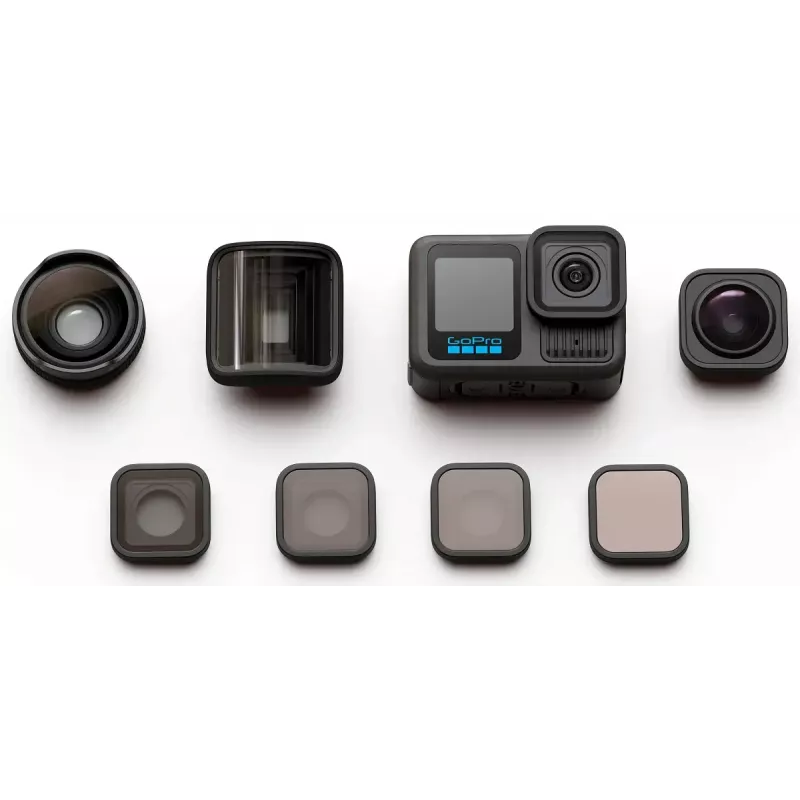 Lęšių rinkinys GoPro HERO13 Black: itin platus, makro, anamorfinis + ND filtrai
