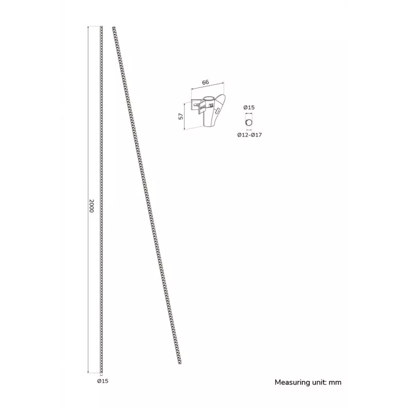 Kabelių gaubtas Neomonts ADS06-140WH baltas Ø15 mm keliems kabeliams