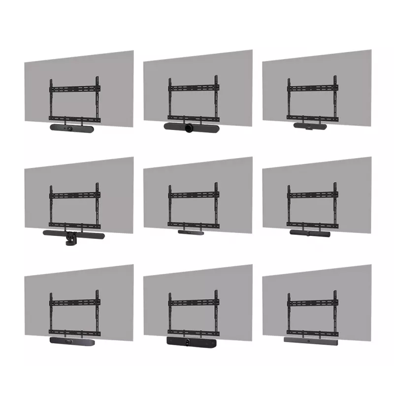 Neomounts AV30-500BL laikiklis videobarui 43–110 colių ekranams — VESA iki 600×400, max 10 kg, plotis 900 mm