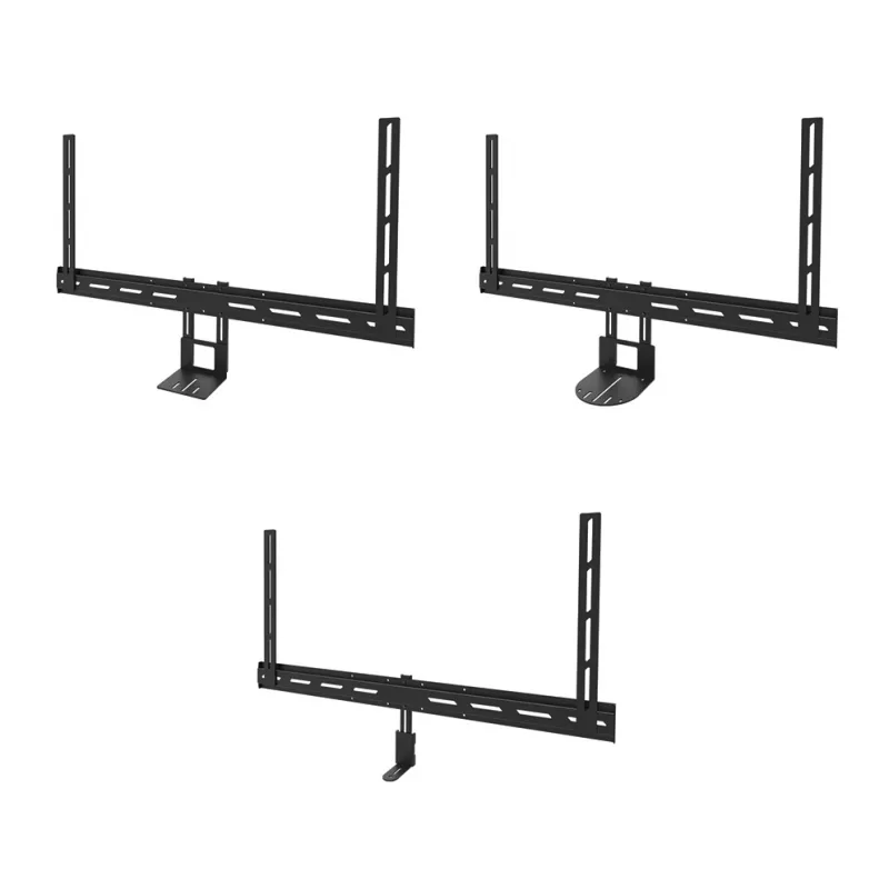 Neomounts AV30-500BL laikiklis videobarui 43–110 colių ekranams — VESA iki 600×400, max 10 kg, plotis 900 mm