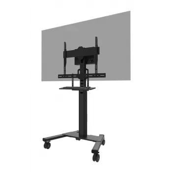 Lentynos komplektas klaviatūrai Neomounts AV40-500BL, skirta 43–110 colių ekranams, VESA iki 600x400, maks. apkrova 2,5 kg, 900×279×640 mm