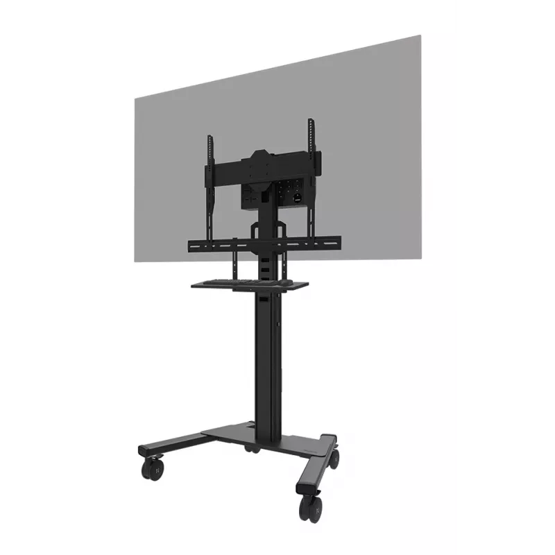 Lentynos komplektas klaviatūrai Neomounts AV40-500BL, skirta 43–110 colių ekranams, VESA iki 600x400, maks. apkrova 2,5 kg, 900×279×640 mm