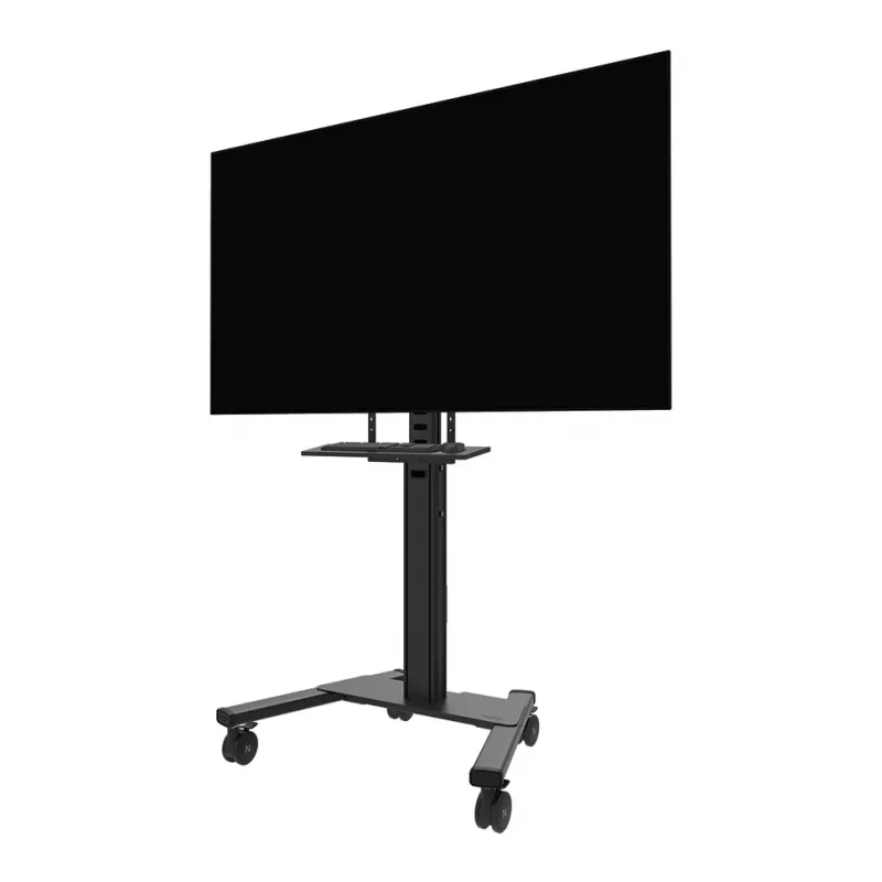 Lentynos komplektas klaviatūrai Neomounts AV40-500BL, skirta 43–110 colių ekranams, VESA iki 600x400, maks. apkrova 2,5 kg, 900×279×640 mm