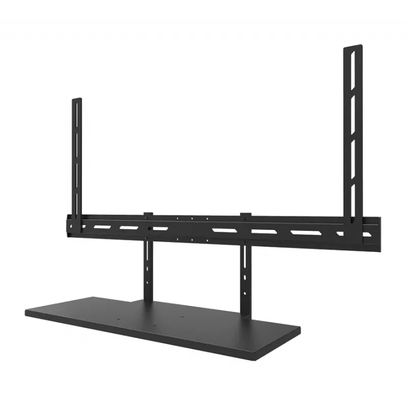 Lentynos komplektas klaviatūrai Neomounts AV40-500BL, skirta 43–110 colių ekranams, VESA iki 600x400, maks. apkrova 2,5 kg, 900×279×640 mm